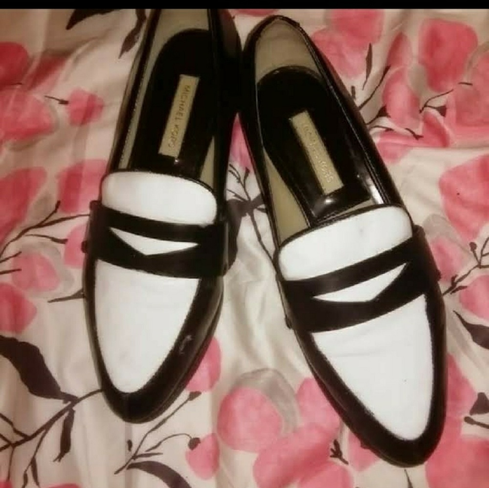 Michael Kors Tipton Two Tone Penny Loafers